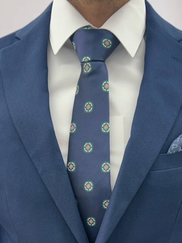 Corbata flor en círculo