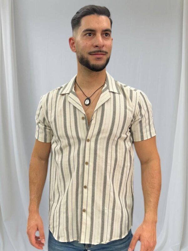 camisa hawaiana rayas souls and bones